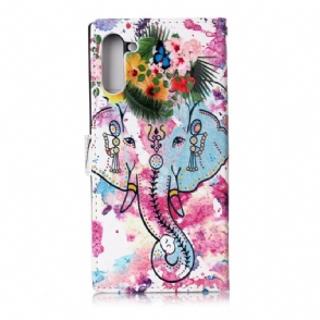 Folio-hoesje voor Samsung Galaxy Note 10 Tropische Olifant