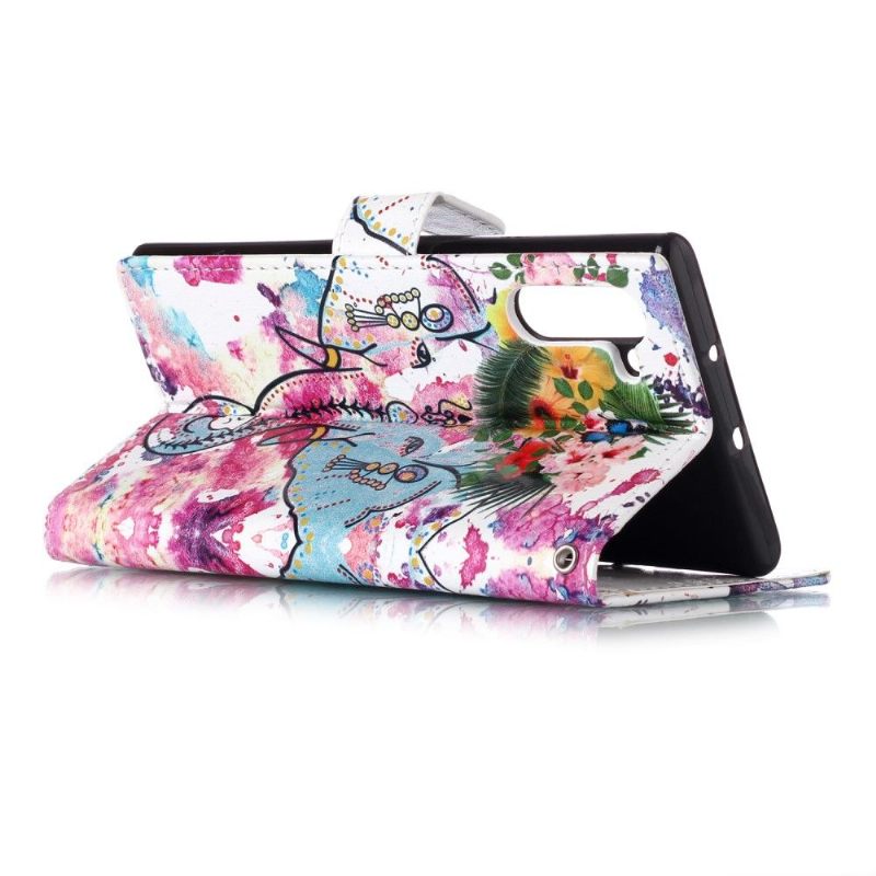 Folio-hoesje voor Samsung Galaxy Note 10 Tropische Olifant