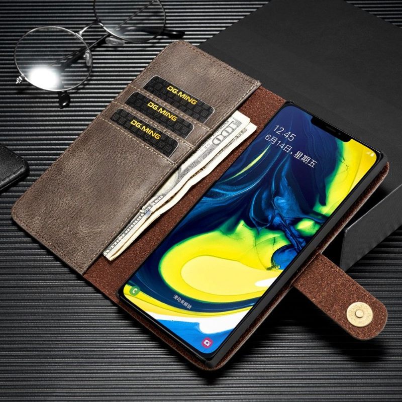 Hoesje Folio-hoesje voor Samsung Galaxy Note 10 Portemonnee Leren Met Verwijderbare Schaal
