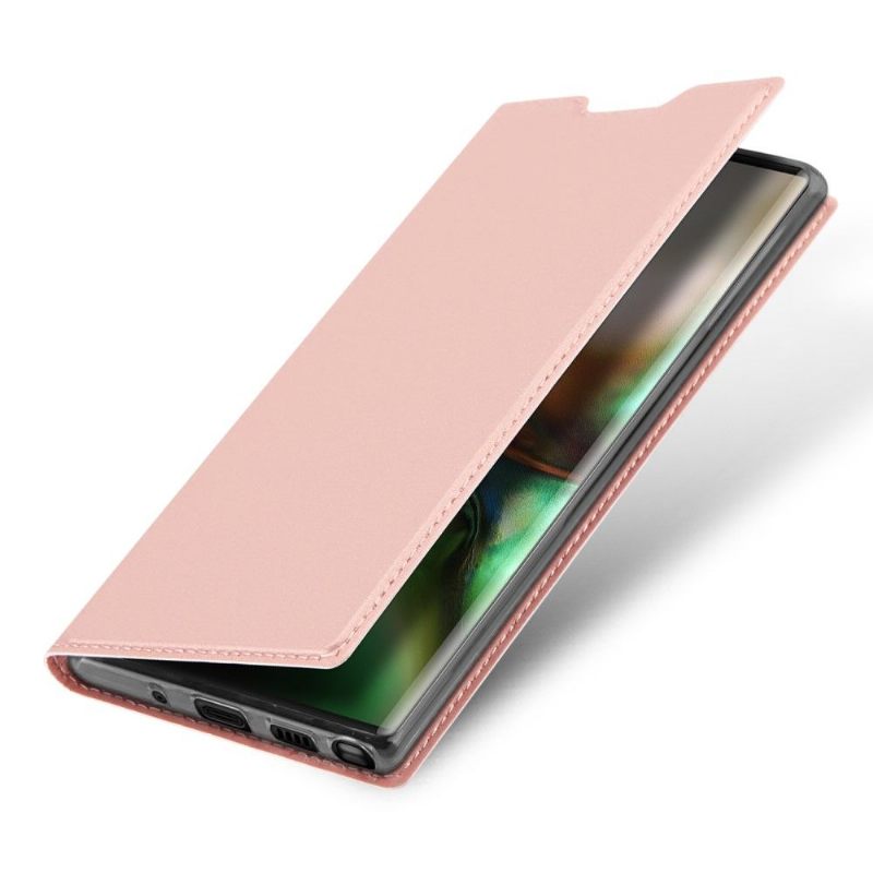 Leren Hoesje voor Samsung Galaxy Note 10 Satijnen Coating