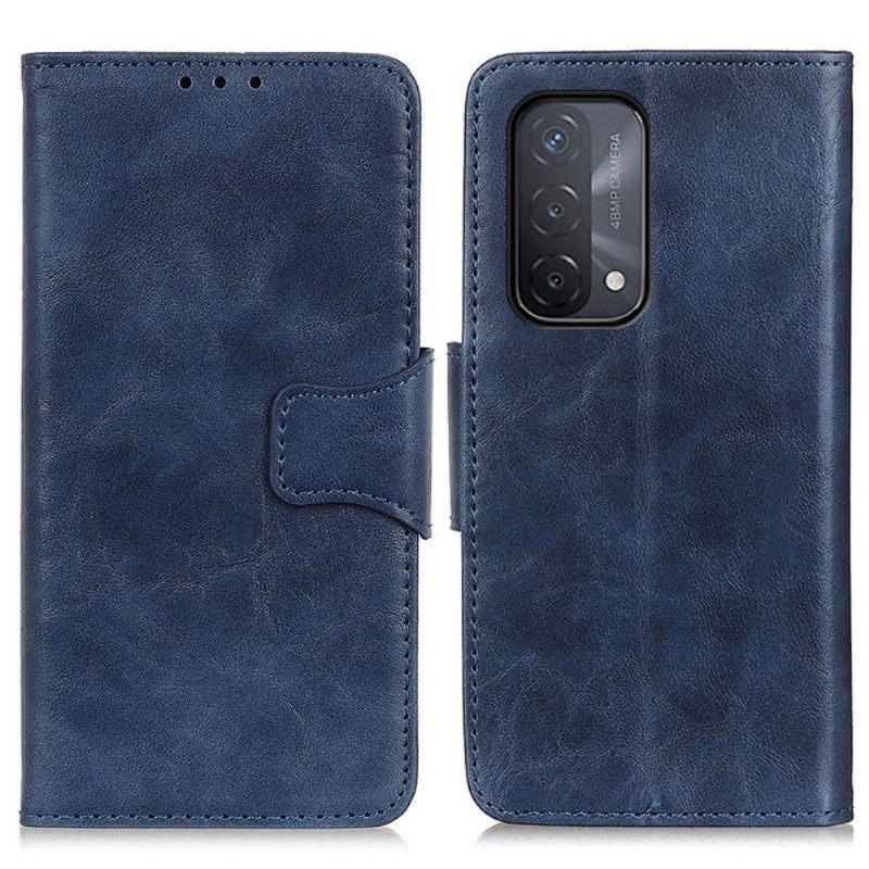 Case voor Oppo A74 5G / A54 5G Bescherming Edouard Kunstleer