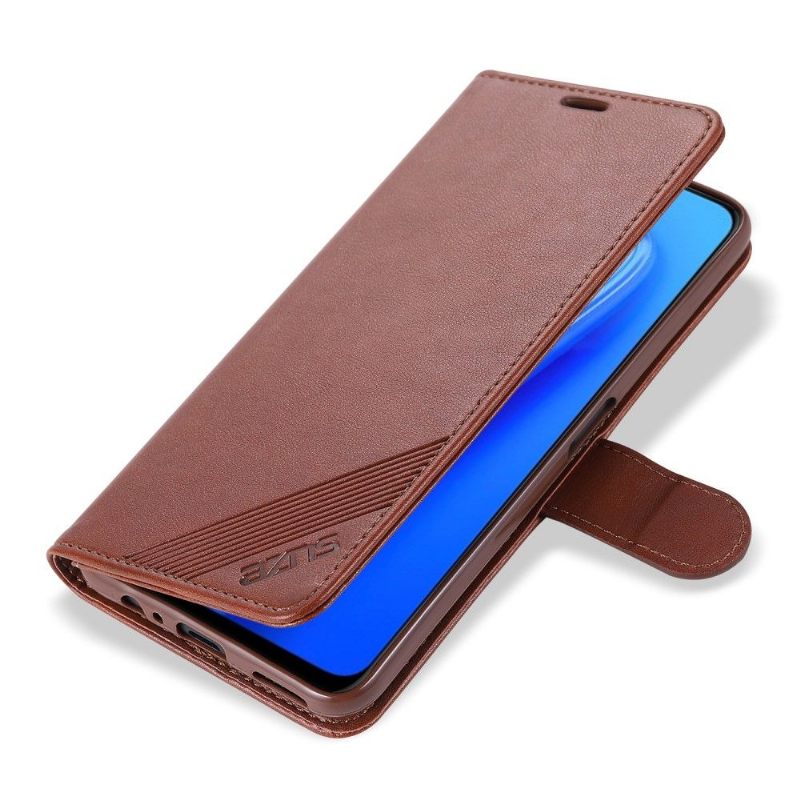 Flip Case voor Oppo A74 5G / A54 5G Azns Kunstleer