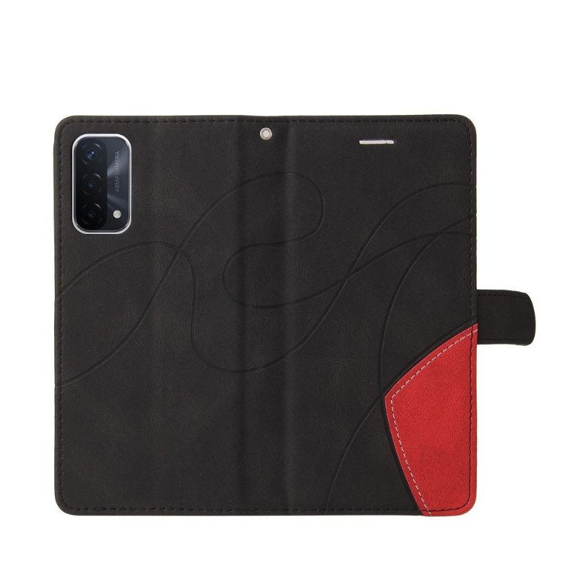 Folio-hoesje voor Oppo A74 5G / A54 5G Bicolor Artistiek