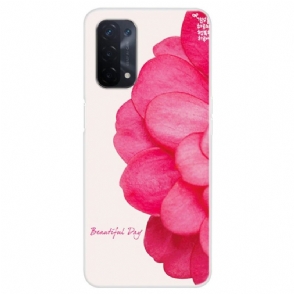 Hoesje voor Oppo A74 5G / A54 5G Mooie Dag Bloem