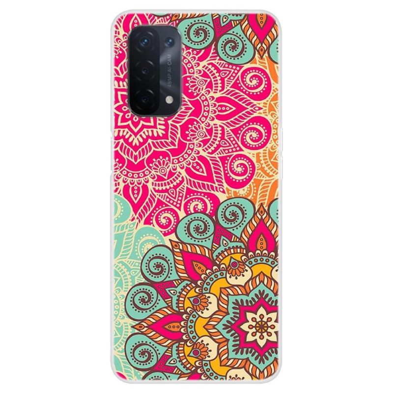 Hoesje voor Oppo A74 5G / A54 5G Retro-mandala