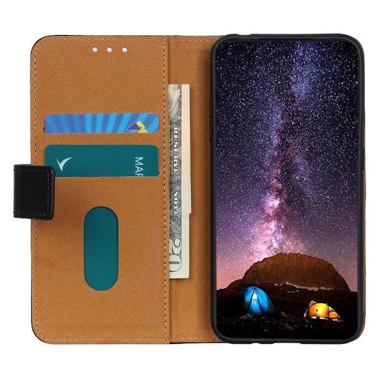 Folio-hoesje voor Samsung Galaxy M31 Anti-fall Melody Kaarthouder - Zwart