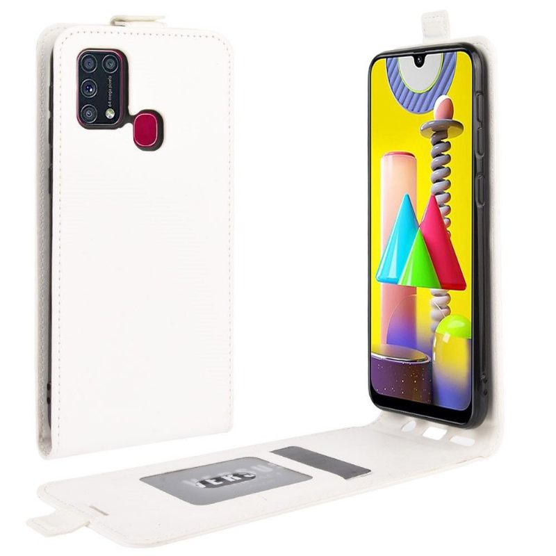 Folio-hoesje voor Samsung Galaxy M31 Anti-fall Verticaal Kunstleer