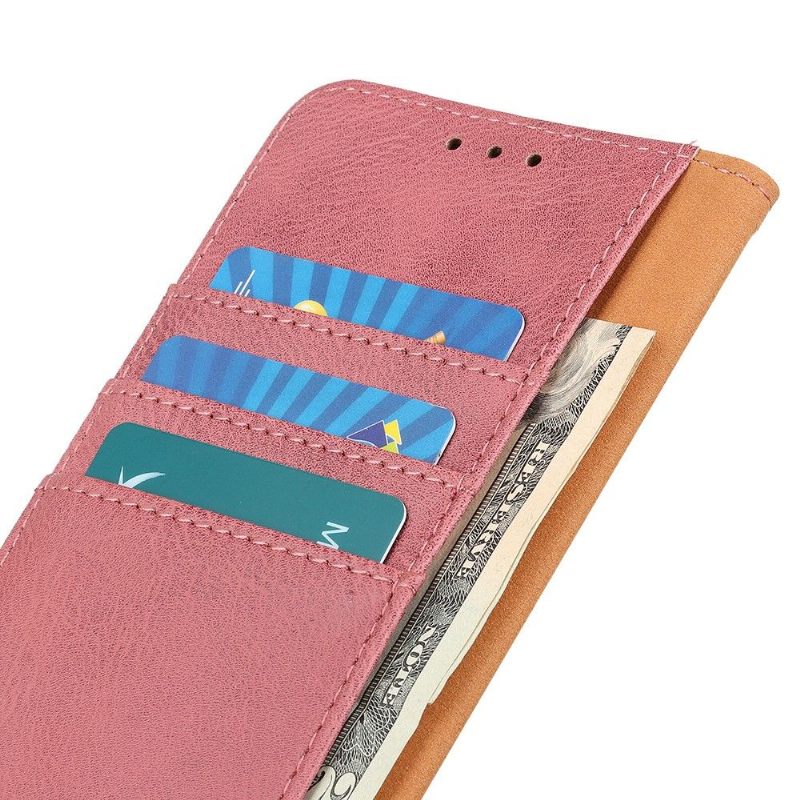 Folio-hoesje voor Samsung Galaxy M31 Khazneh Leder Effect Kaarthouder - Roze