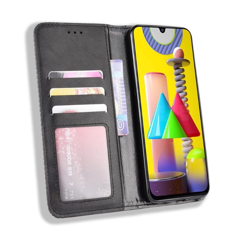 Folio-hoesje voor Samsung Galaxy M31 Leer In Cirénius-stijl