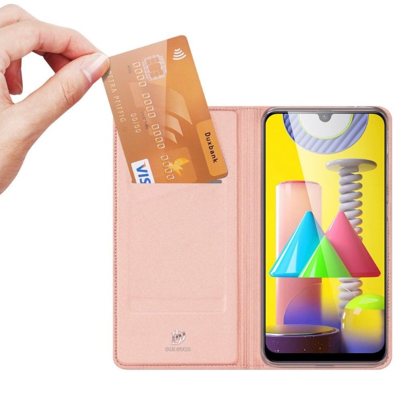 Folio-hoesje voor Samsung Galaxy M31 Satijnen Coating