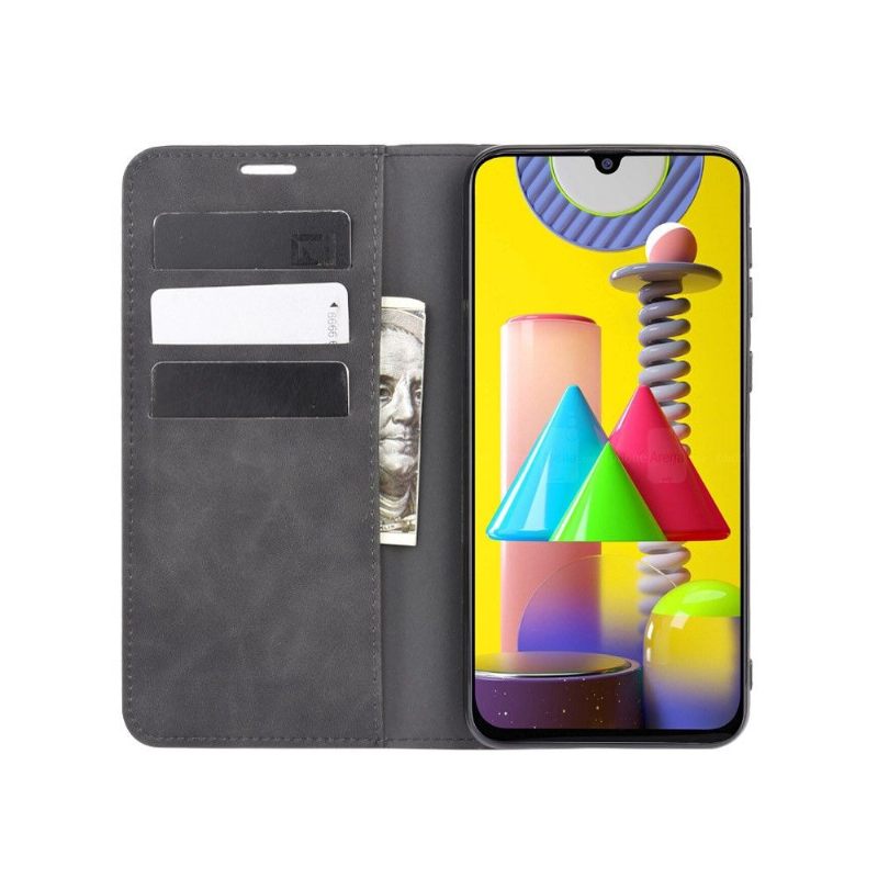 Folio-hoesje voor Samsung Galaxy M31 Zakelijk Retro