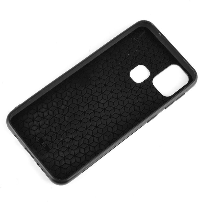 Hoesje voor Samsung Galaxy M31 Stiksels Met Leereffect