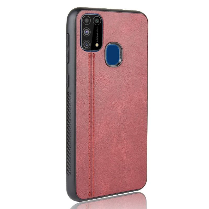 Hoesje voor Samsung Galaxy M31 Stiksels Met Leereffect