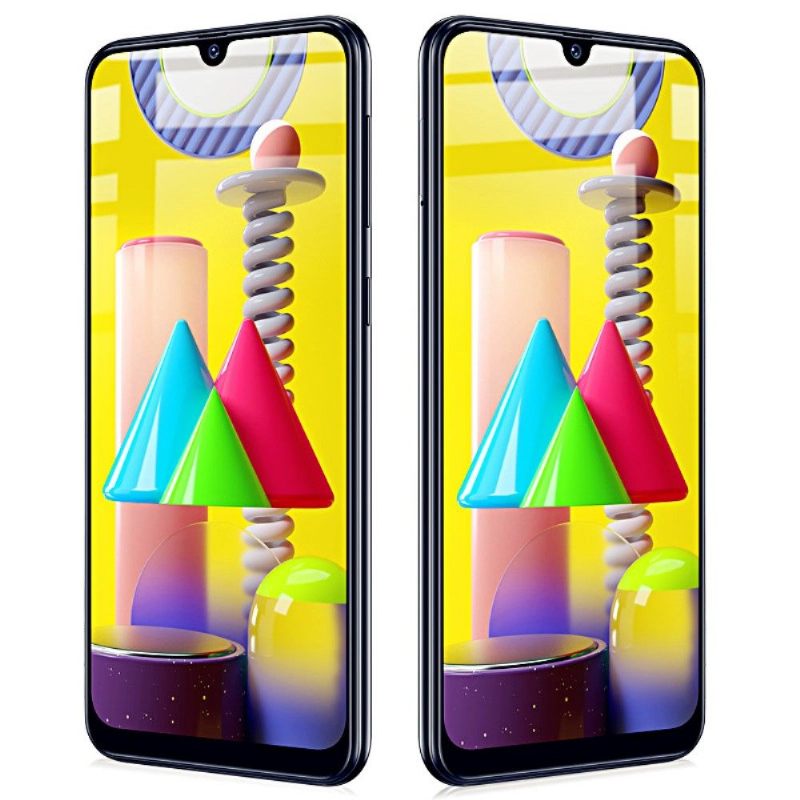 Samsung Galaxy M31 Schermbeschermer Van Gehard Glas Op Ware Grootte