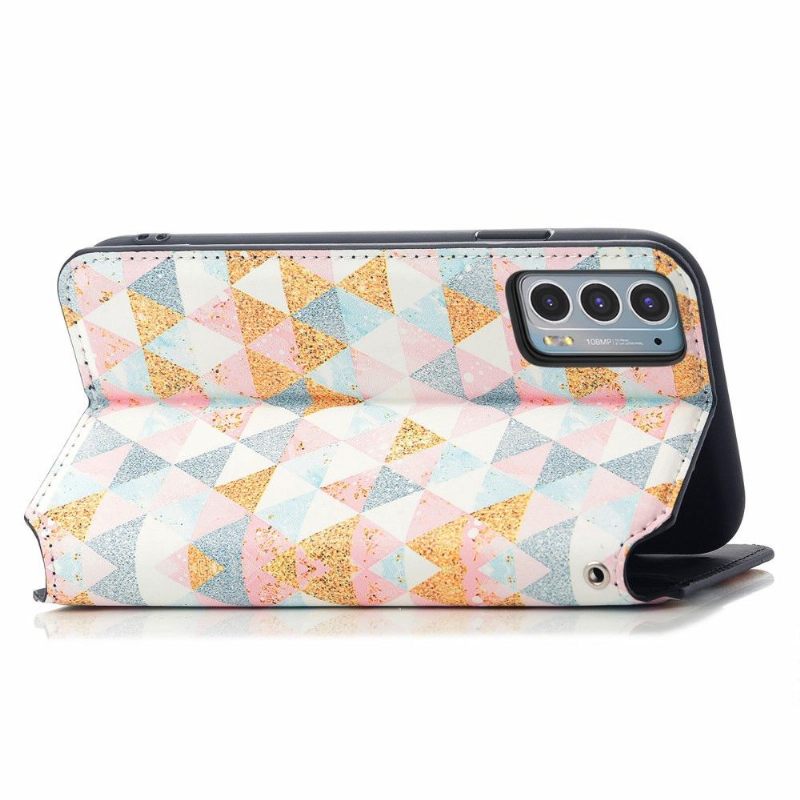 Flip Case voor Motorola Edge 20 Scandinavische Stijl