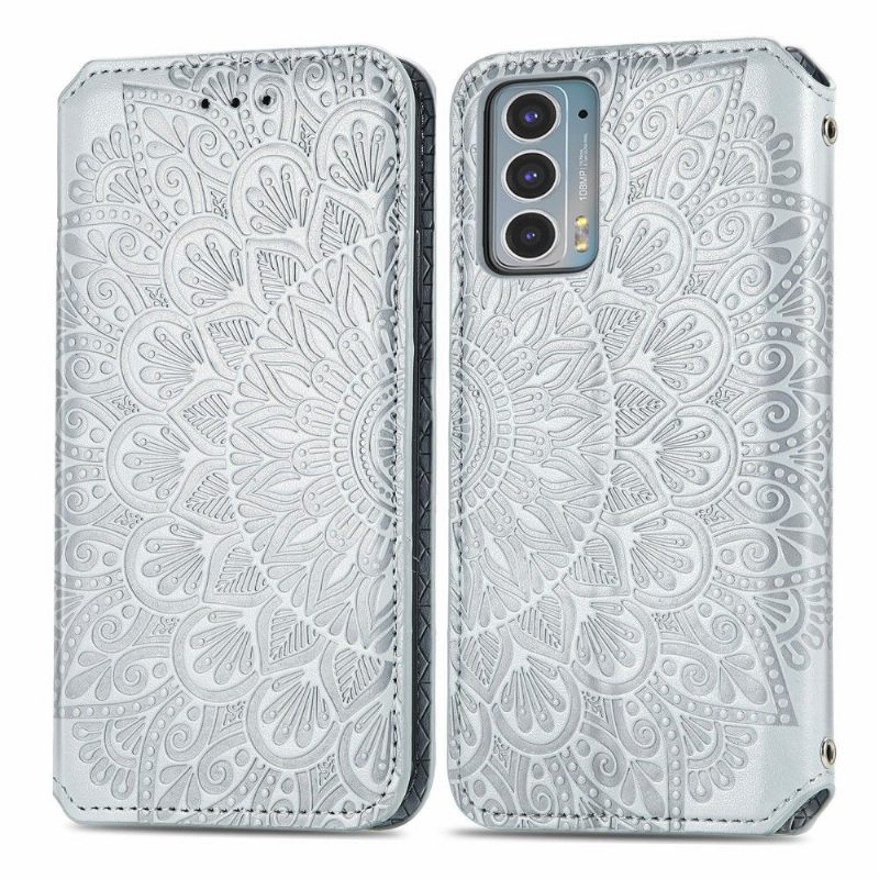 Leren Hoesje voor Motorola Edge 20 Folio-hoesje Flip Chic Mandala