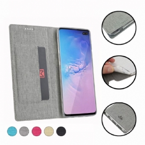 Cover voor Samsung Galaxy S10 Ondersteuning Voor Getextureerde Beugels