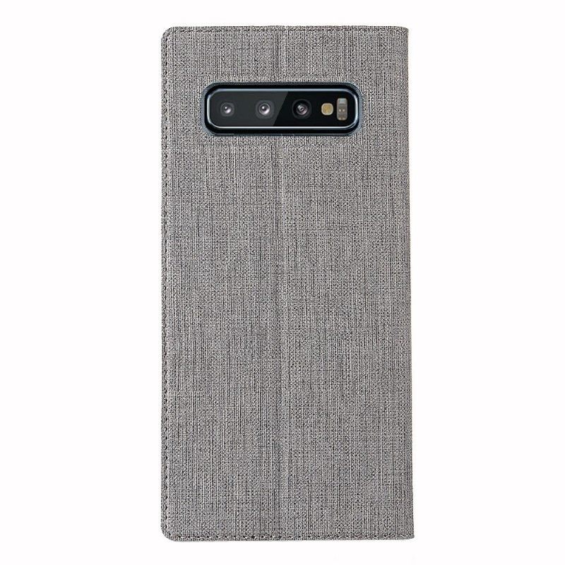 Cover voor Samsung Galaxy S10 Ondersteuning Voor Getextureerde Beugels