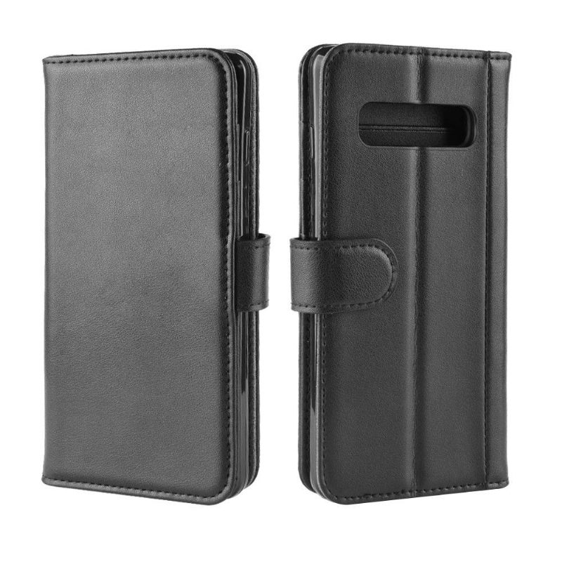 Folio-hoesje voor Samsung Galaxy S10 Premium Leer