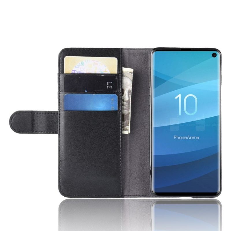 Folio-hoesje voor Samsung Galaxy S10 Premium Leer