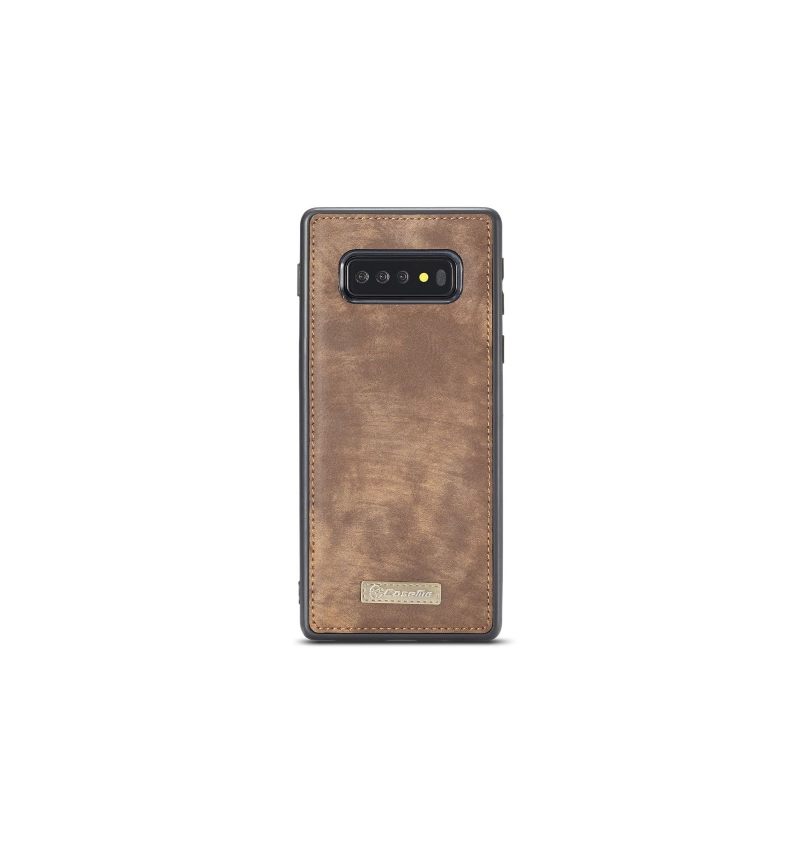 Hoesje Case voor Samsung Galaxy S10 Portemonnee Leren En Bruin Geval