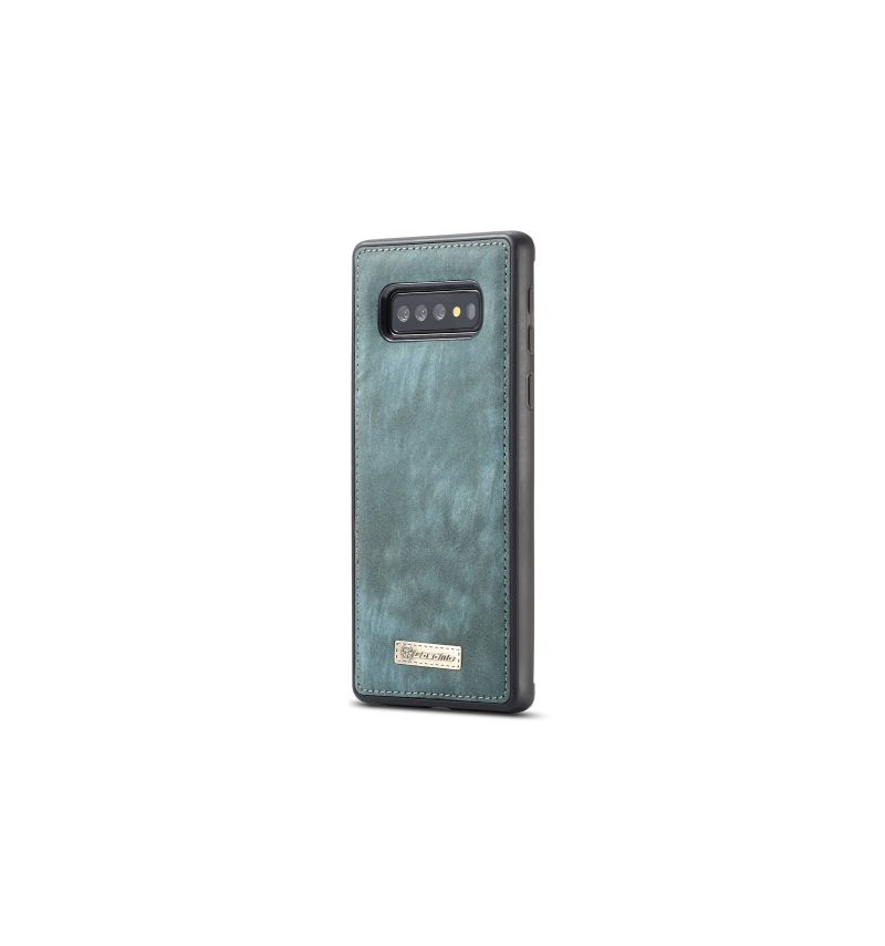 Telefoonhoesje Case voor Samsung Galaxy S10 Portemonnee Leren En Groen Geval