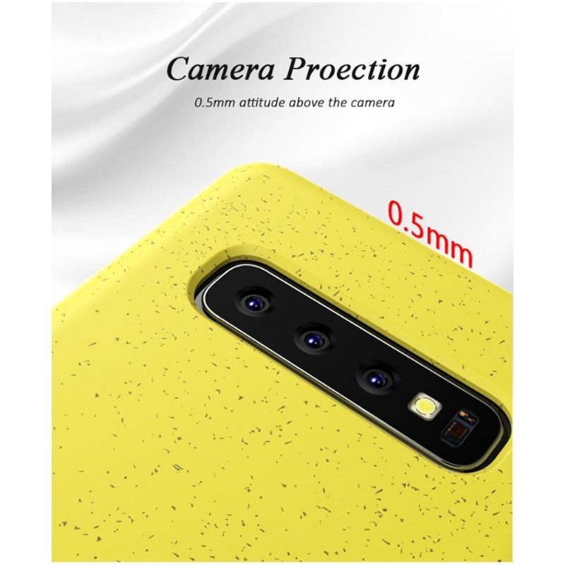 Telefoonhoesje voor Samsung Galaxy S10 Bescherming Granen Met Mat Effect