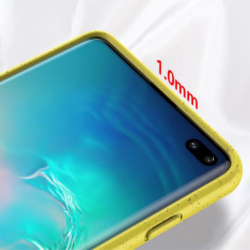 Telefoonhoesje voor Samsung Galaxy S10 Bescherming Granen Met Mat Effect