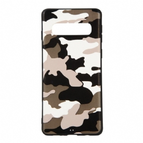 Telefoonhoesje voor Samsung Galaxy S10 Militaire Camo Gel