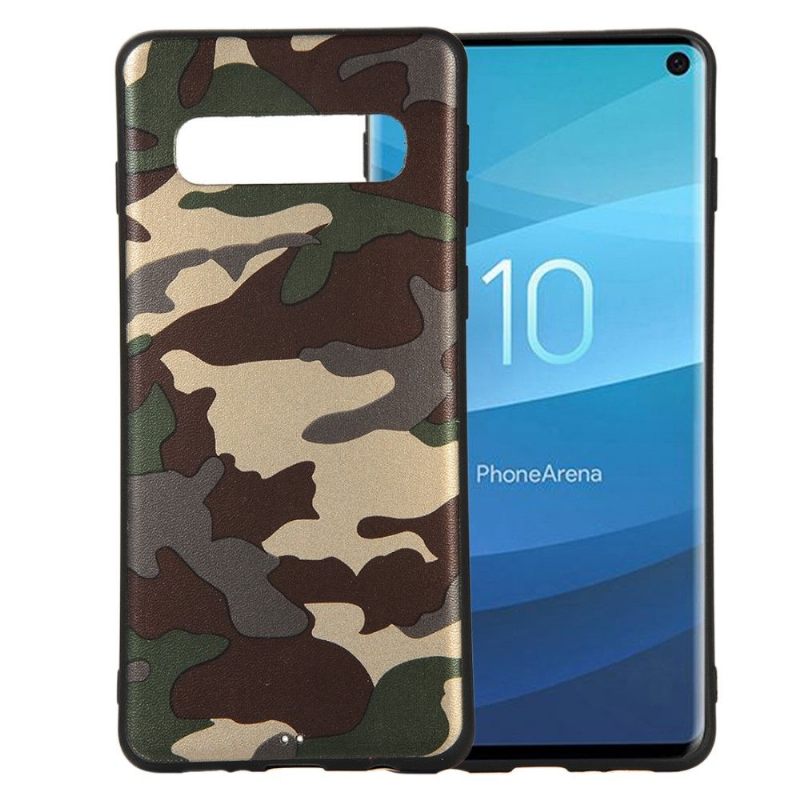 Telefoonhoesje voor Samsung Galaxy S10 Militaire Camo Gel