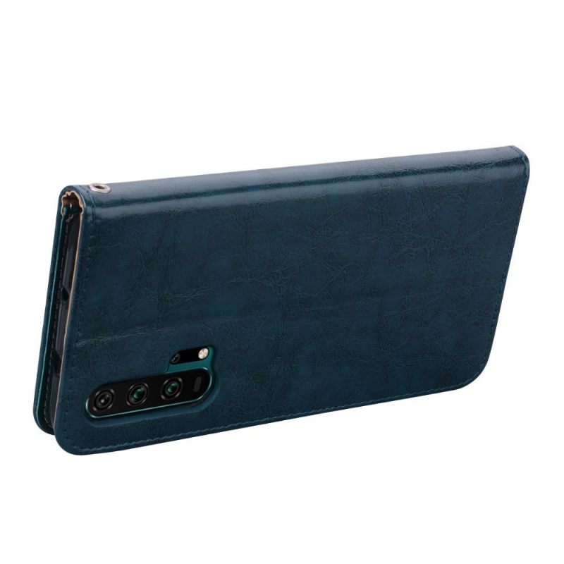 Case voor Honor 20 Pro Luxe Vintage Leereffect