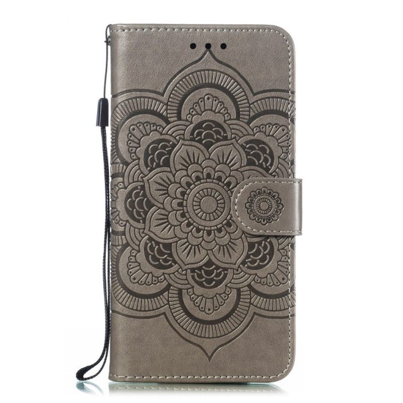 Cover voor Honor 20 Pro Folio-hoesje Mandala Folio Met Lanyard