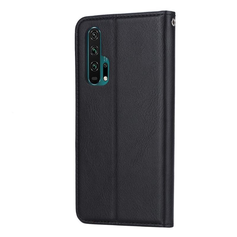 Folio-hoesje voor Honor 20 Pro Anti-fall Leren Stand Case