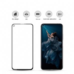 Honor 20 Pro - Schermbeschermer Van Gehard Glas Op Ware Grootte - Zwart