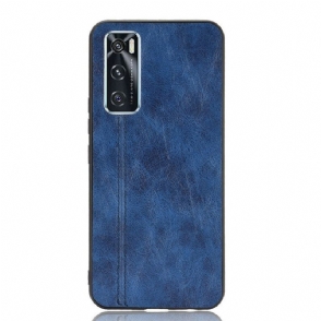 Hoesje voor Vivo Y70 Stijl Lederen Stiksels