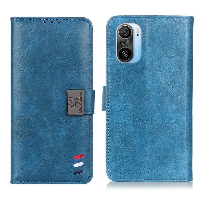 Folio-hoesje voor Xiaomi Mi 11i / Poco F3 Anti-fall Leereffect Vintage Melodie