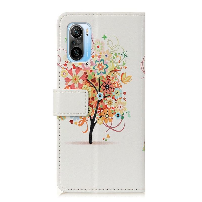 Folio-hoesje voor Xiaomi Mi 11i / Poco F3 Bloemenboom