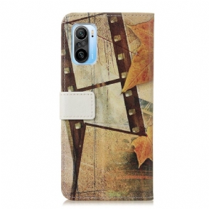 Folio-hoesje voor Xiaomi Mi 11i / Poco F3 Eiffeltoren In De Herfst