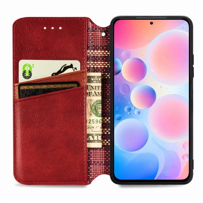 Folio-hoesje voor Xiaomi Mi 11i / Poco F3 Kub-ontwerp