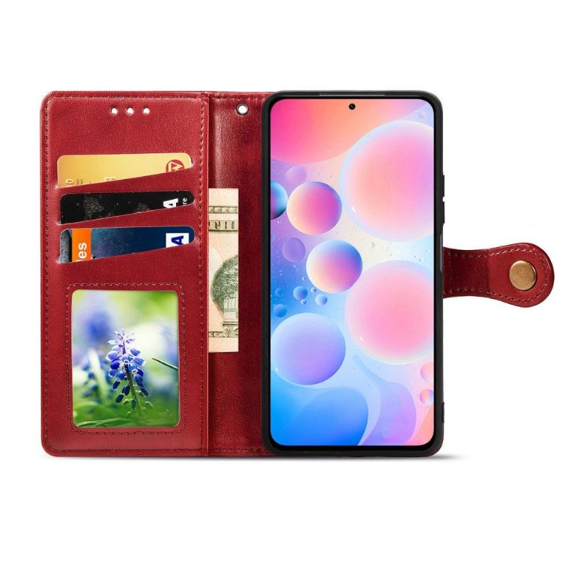 Leren Hoesje voor Xiaomi Mi 11i / Poco F3 Bescherming Indila Kunstleer