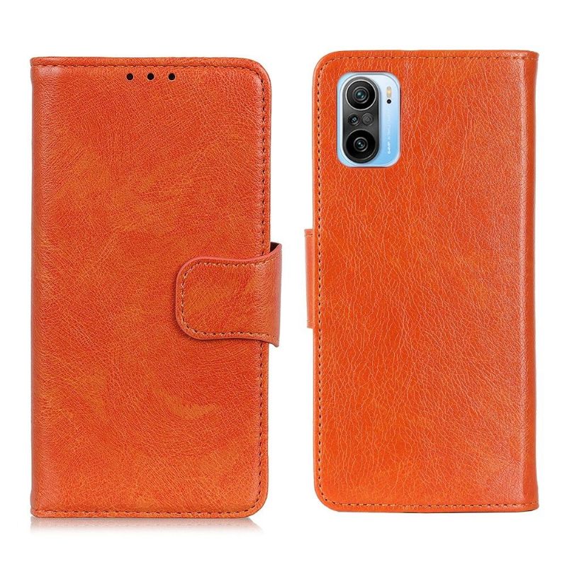 Leren Hoesje voor Xiaomi Mi 11i / Poco F3 Imitatie Nappaleer