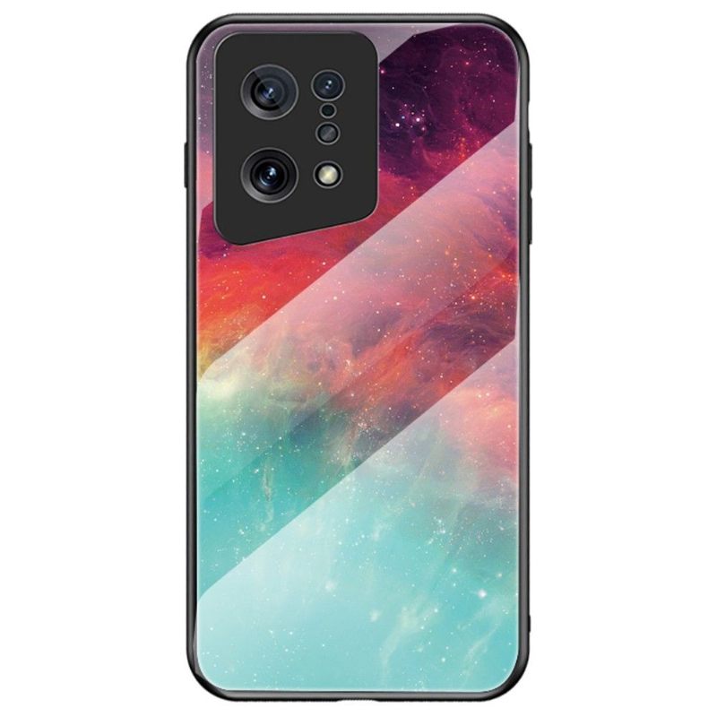 Hoesje voor Oppo Find X5 Glazen Achternevel