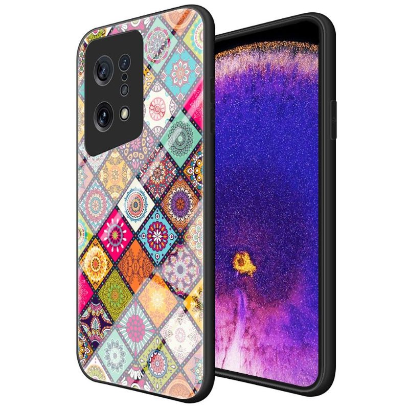 Hoesje voor Oppo Find X5 Mandala-caleidoscoop Met Standaard