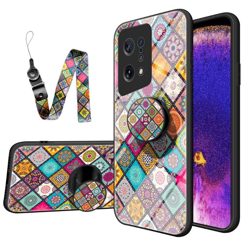 Hoesje voor Oppo Find X5 Mandala-caleidoscoop Met Standaard