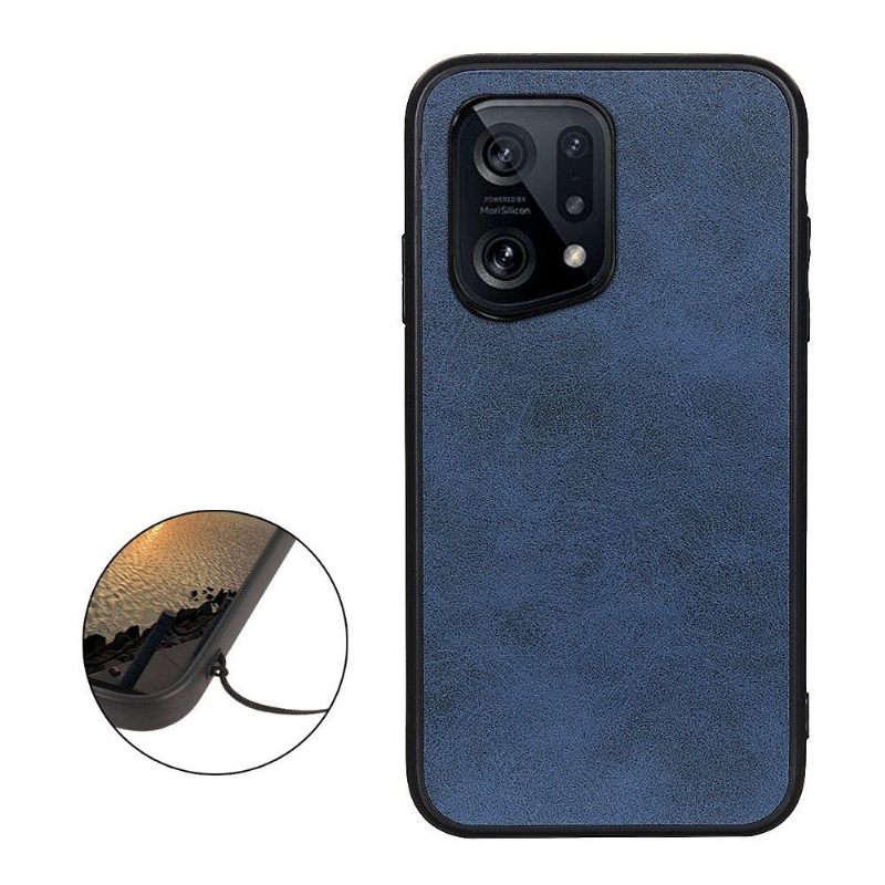 Hoesje voor Oppo Find X5 Vintage Kunstleer Jazz