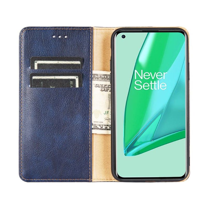 Telefoonhoesje voor Honor 50 / Huawei Nova 9 Anti-fall Folio-hoesje Puur Kunstleer