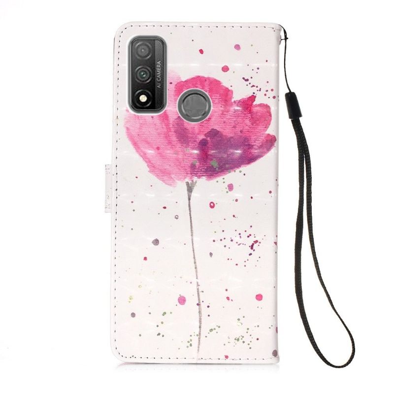 Flip Case voor Huawei P Smart 2020 Roze Bloem