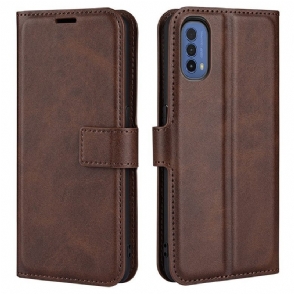 Folio-hoesje voor Moto E40 / E30 / E20 Slank Extreem Leereffect