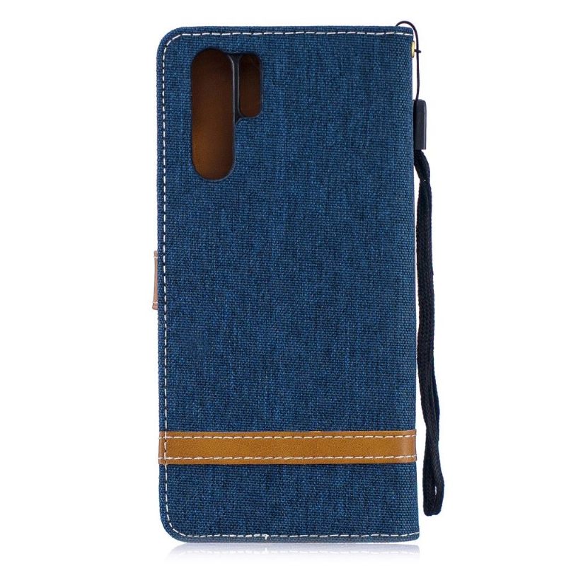 Case voor Huawei P30 Pro Bescherming Stoffen Hoes Met Riem