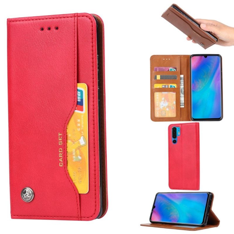 Cover voor Huawei P30 Pro Leer Met Standaard